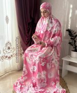 چادرنماز آستین دار طرح ماهگل - تصویر 2